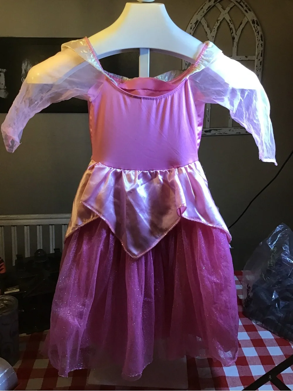 Disneyland resort enchanting princess aurora girl dress size 6/6x